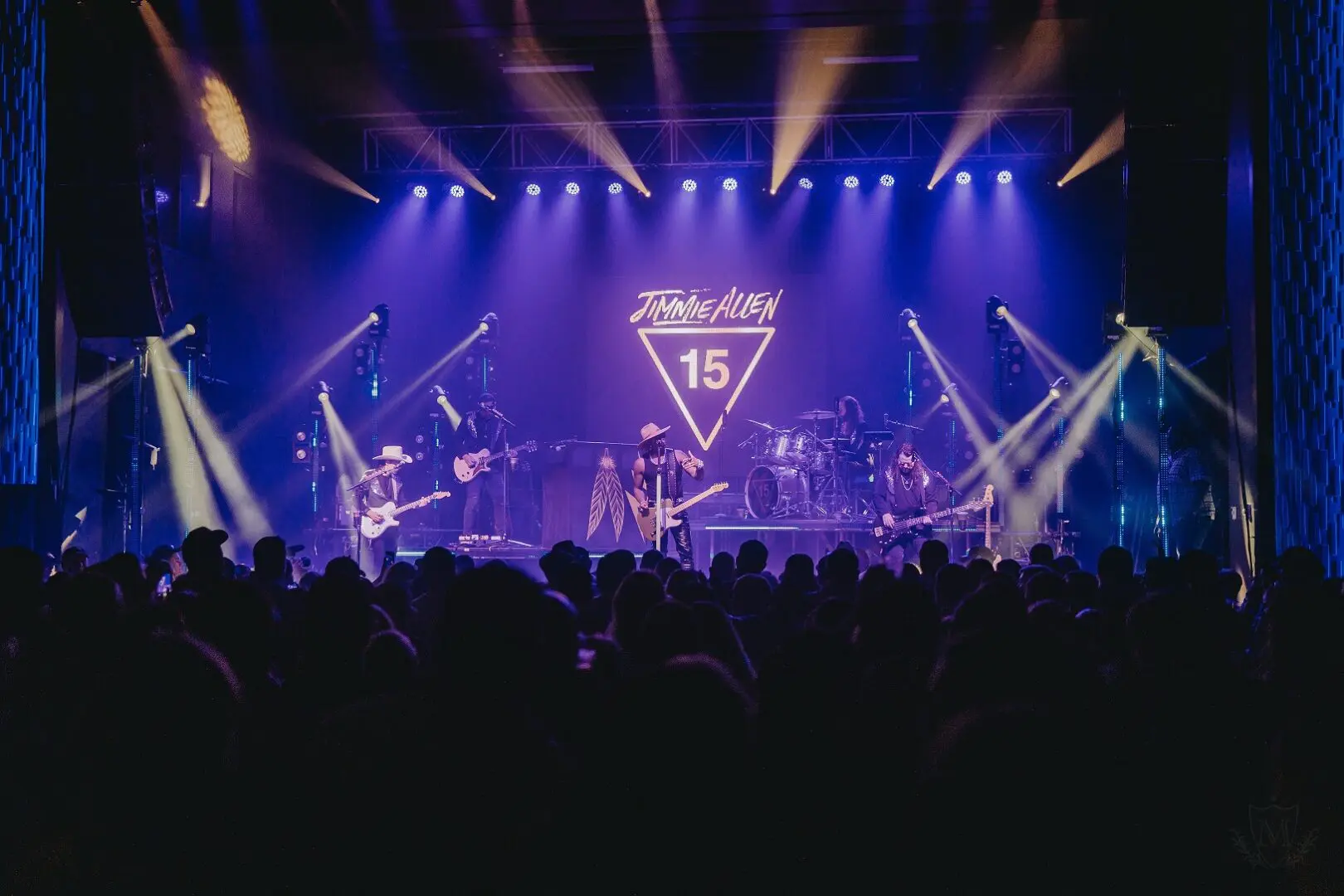 Jimmie allen musical performance at night