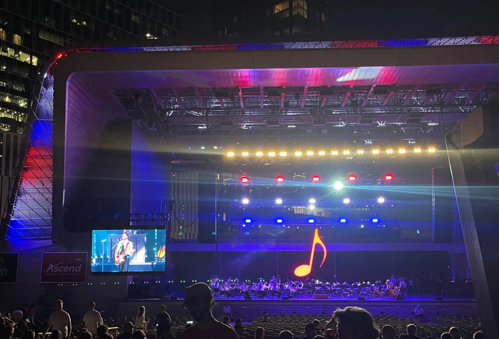 A beautiful sunset with vibrant orange and pink hues over a calm sea.