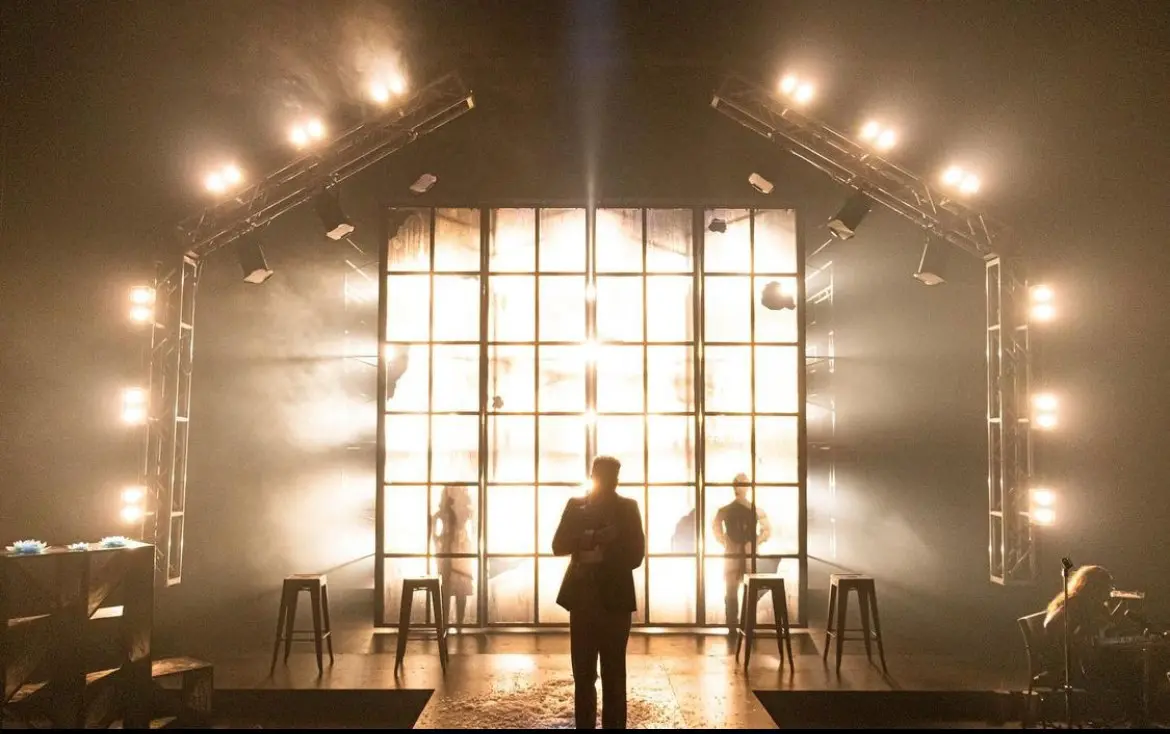 A beautiful sunset with vibrant orange and pink hues over a calm sea.