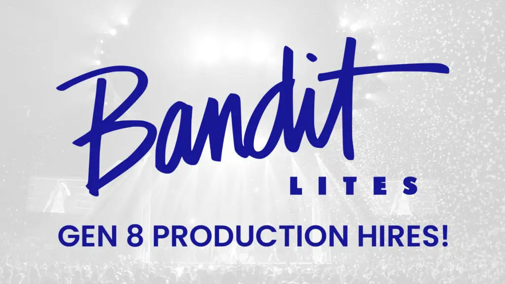 Bandit Lite logo with text about production hire.
