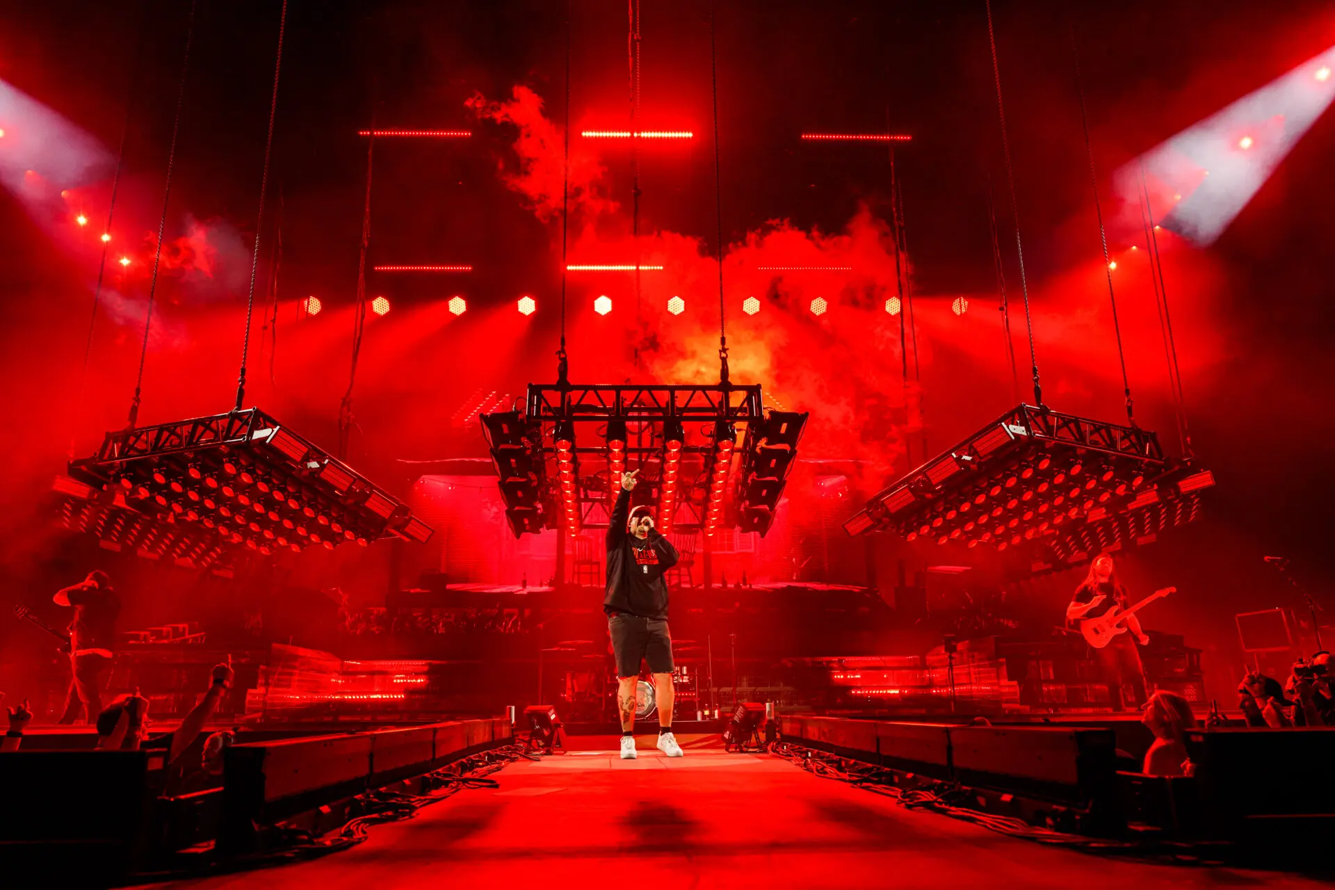 A beautiful sunset with vibrant orange and pink hues over a calm sea.