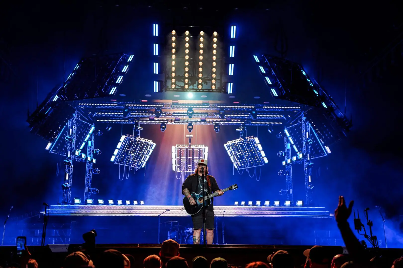 A beautiful sunset with vibrant orange and pink hues over a calm sea.