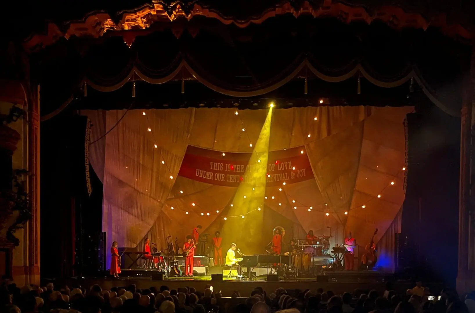 A beautiful sunset with vibrant orange and pink hues over a calm sea.