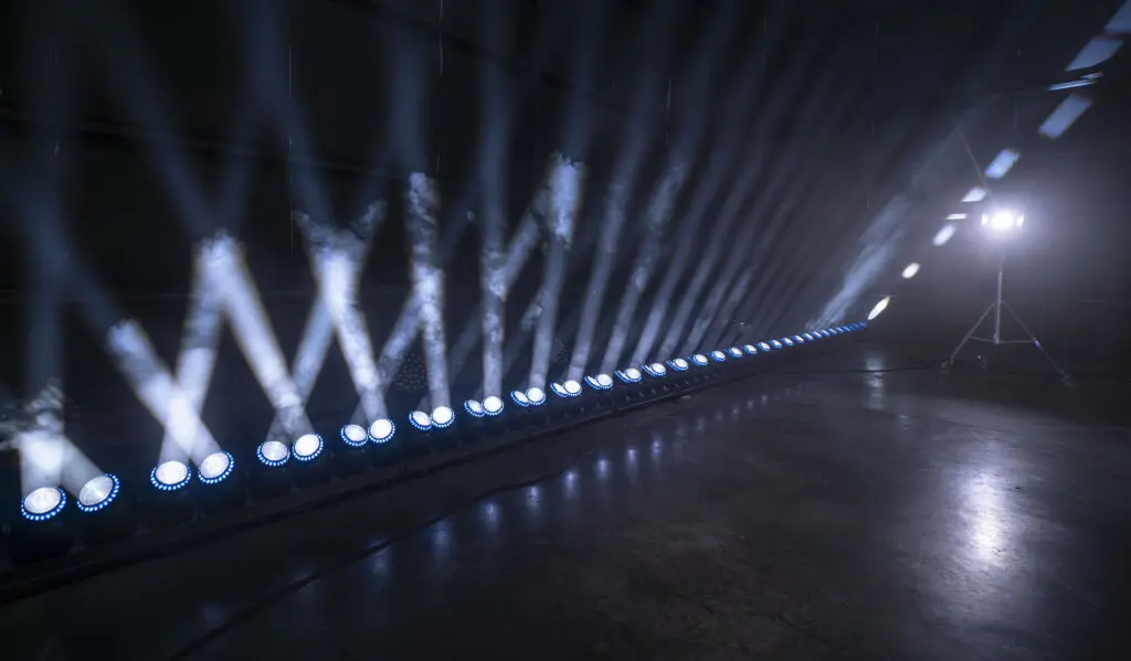 Lighting Designer John Adamo programming at Bandit Lites Venue One Rehearsal Space